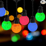 AWQ 35 FT Globe String Lights Outdoor Commercial Grade Light with 20 G50 Shatterproof LED Bulbs Waterproof | Lumora