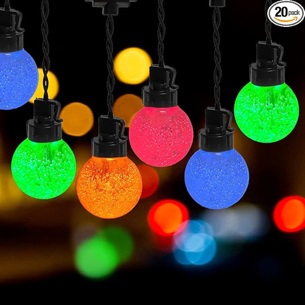 AWQ 35 FT Globe String Lights Outdoor Commercial Grade Light with 20 G50 Shatterproof LED Bulbs Waterproof | Lumora