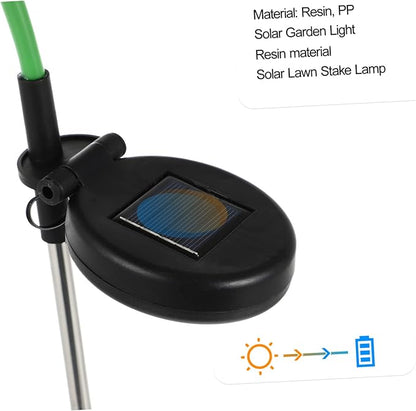 Mipcase Solar Pathway Lights Led Garden Landscape Lamp Easy to Install Solar Flower Design for Outdoor Decoration Parks Courtyards and Gardens