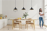 10in Dome Outdoor Pendant Barn Lights Black Kitchen Island Pendant Lamp with Brass Interior, Hallway Porch Ceiling | Lumora