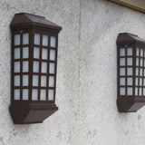 Uonlytech 2pcs Solar Lights Outdoor Waterproof Window Long Style Wall Lights Security Lighting for Patio Garden | Lumora