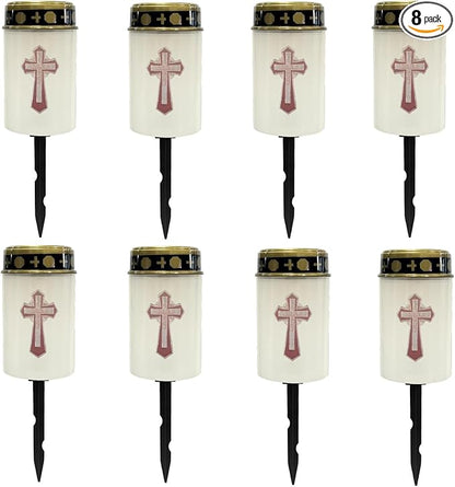 Solar Cemetery Lights - Warm White, Waterproof, Outdoor, Garden, Landscape, Grave