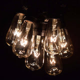 Hometown Evolution, Inc. Commercial Grade Vintage Edison Outdoor String Lights (ST40 Clear - Commercial Black Wire | Lumora