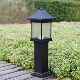 LaseVe Lights Outdoor IP55 European Black Die-cast Aluminum Garden Lawn Pillar Light Square Outdoor Waterproof | Lumora