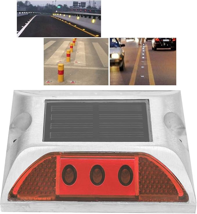 Solar Deck Light, LED Road Reflector, Waterproof Outdoor Driveway Road Highway Spike Lamp,Road Ground Light for for | Lumora