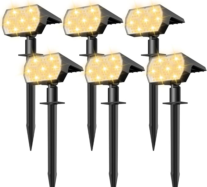 NYMPHY Solar Lights Outdoor Waterproof IP68, 56 LED 3 Lighting Modes Solar Powered Garden Yard Spot Solar Lights | Lumora