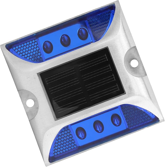 LED Solar Power Ground Marker Lights, Outdoor Driveway Road Spike Lamp, Solar - Powered LED Ground Light with 1000m | Lumora
