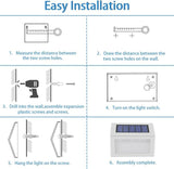 Solar Lights Outdoor Waterproof Deck Light, Solar Stair Lights Outside LED Step Lighting Stainless Steel for Paths | Lumora