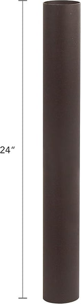 Solus 12, 24, or 36 inch Stub Post for Outdoor Lamp Fixtures – Aluminum Construction, .050" Wall Thickness – for | Lumora