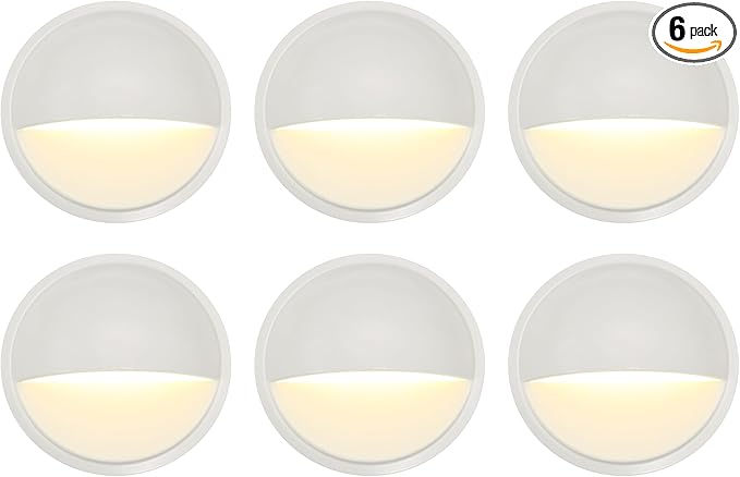 GKOLED Landscape Deck Lights, Low Voltage 12V AC/DC Outdoor Patio Lighting, LED 2W Step Light, 3000K, Die-Casting | Lumora