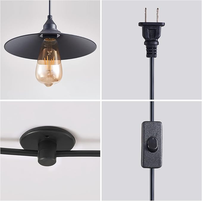 Hanging Lamp with Plug in Cord Outdoor Lamps for Patio Waterproof Pendant Light with Plug Outdoor Lamps for Patio | Lumora