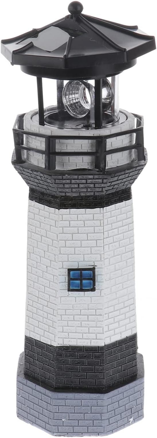 LEDMOMO Solar Powered Lighthouse,Garden Lights,Outdoor Patio Yard Garden Lawn Decoration (Random Color)