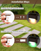 8 Pack Solar Deck Lights,Stair Waterproof Color Changing Solar Lights Pool Side Outdoor for | Lumora