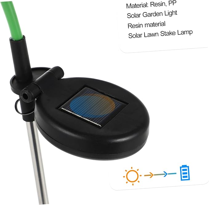 Mikikit Solar Pathway Light Led Solar Garden Landscape Lamp Wisteria Design for Outdoor Decoration Courtyards and Gardens