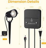 6W Low Voltage Landscape Lighting Kit, Landscape Lights with Transformer 33FT UL-Listed Wire & Connectors, 3000K | Lumora