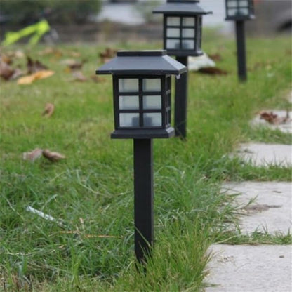 Homoyoyo 5pcs Solar Led Ground Lamp Outdoor Solar Lights for Pathway Garden Walkway Driveway Warm Light