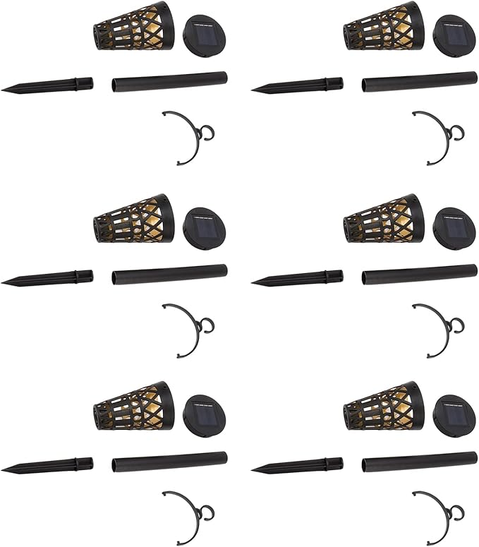 Outdoor Solar Lights, Decorative LED Solar Path Yard Lights, Geometric Figure Lights Walkway, Walkway, Driveway