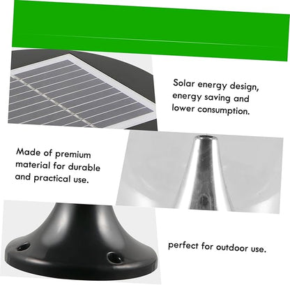 Uonlytech 1pc Light Outdoor Garden Lamp Round Solar Energy Light for Pathways Yards Patios for Parks Decks and Residential Areas Design
