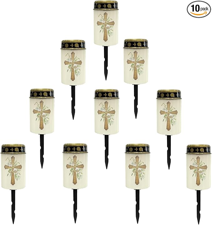 Cross Solar Outdoor Lights Solar Stake Lights Waterproof Landscape Lighting,Solar Garden Lights Decoration for | Lumora