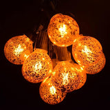 Hometown Evolution, Inc. Gold Outdoor Patio String Lights (10 ft, G40 Gold 1.6" Bulbs - Black Wire) | Lumora
