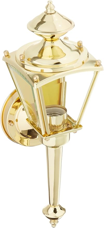 Boston Harbor 4003H2 1-Light Coach Lantern, Brass - Outdoor Wall Light | Lumora