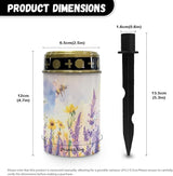 Solar Lavender Floral Lights Outdoor Waterproof Solar Pathway Lights Flameless Garden Stake Lights Landscape | Lumora
