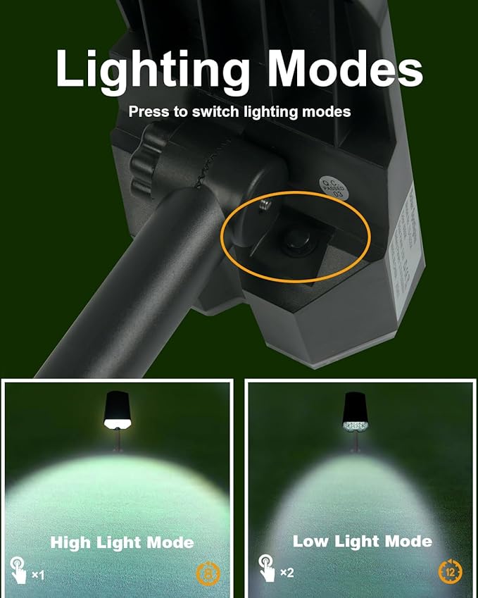 1 Pack Solar Powered Outdoor Spot Lights Outside Waterproof 20 LEDs Landscape Spotlights Dusk to Dawn for House | Lumora