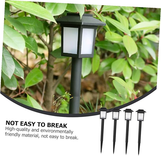 Uonlytech 4Pcs Solar Garden Lights Outdoor LED Ground Insert Lamps for Pathways Lawn Patio Landscape Lighting