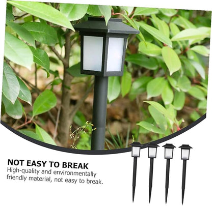 Uonlytech 4Pcs Solar Garden Lights Outdoor LED Ground Insert Lamps for Pathways Lawn Patio Landscape Lighting