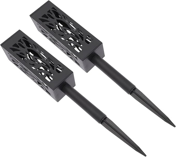 2 Pcs Solar Garden Lights LED Cutout Yard Stake Lawn Lamps Outdoor Decorative Solar Energy Pathway Lighting for | Lumora