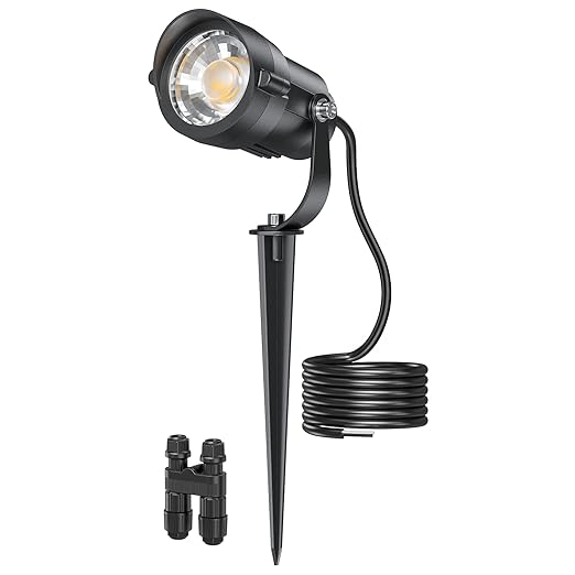 HIBOITEC Low Voltage Landscape Lighting 1 Pack with Connectors 12W Spotlights Landscape Lights 12-24V AC/DC IP65 | Lumora