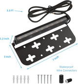 12 Pack 7 Inch Retaining Wall Lights, 5W LED Hardscape Lighting 12V AC/DC Low Voltage Step Lights Outdoor, 2700K | Lumora