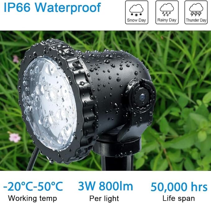 Outdoor lights Outdoor Landscape Lighting 12W Outdoor Spot Lights with Transformer for Yard Garden House Lawn Tree | Lumora