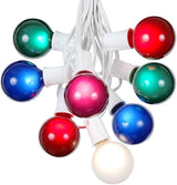 100 Foot G50 Outdoor Patio String Lights with 125 Multi Globe Bulbs – Indoor Outdoor String Lights – Market Bistro | Lumora