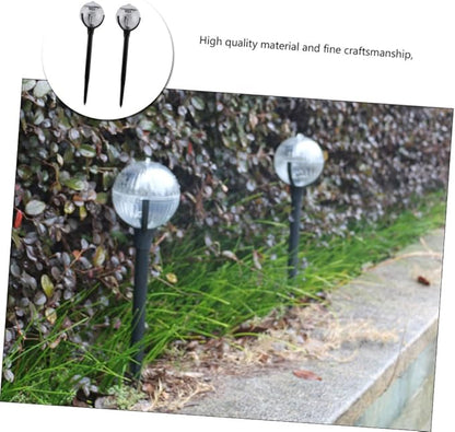 2pcs Solar Lawn Lights Outdoor Garden Solar Pathway Lights RGB Color-Changing Led, Solar-Powered Landscape Lighting for Patio and Yard Decor