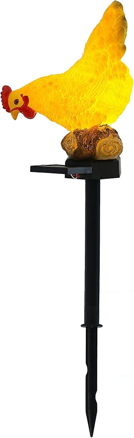 Outdoor Chicken Solar Lights: Garden Decor for Outside Patio Yard Cute Chicken Gifts for Housewarming Mother's Day Birthday