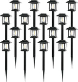 16-Pack Solar Lights Outdoor (Extra-Bright & Auto On/Off), Solar Powered Garden Lights, Outdoor Waterproof Solar | Lumora