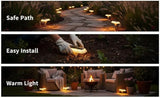 Outdoor Solar Pathway Lights, 2 Pcs, 3000K Warm White Led Ground Lights, 10-12H Runtime, 1200Mah Battery, Yard | Lumora