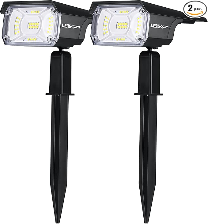 Solar Spot Lights, IP65 Waterproof 40 LEDs Landscape Spotlights,USB & Solar Powered Wall Lights Dark Sensing Auto | Lumora