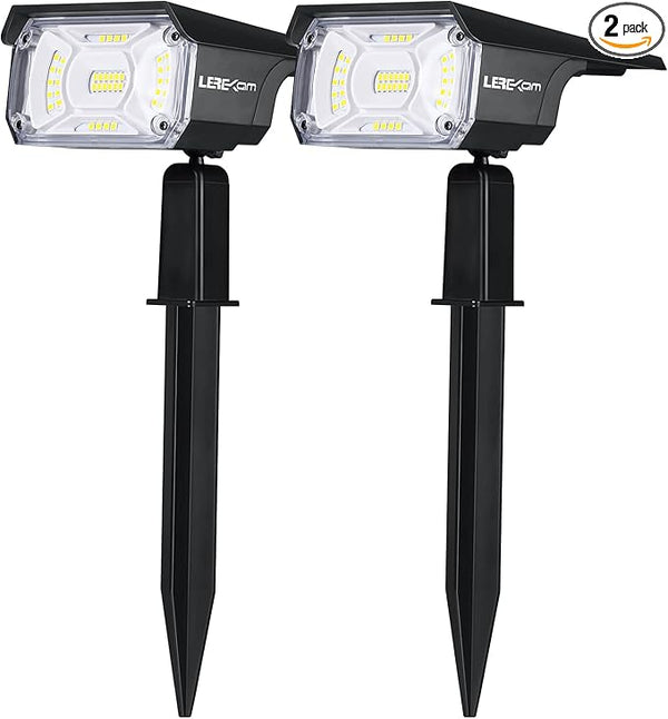 Solar Spot Lights, IP65 Waterproof 40 LEDs Landscape Spotlights,USB & Solar Powered Wall Lights Dark Sensing Auto | Lumora