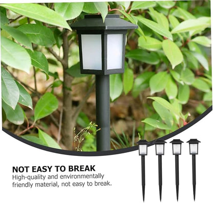 POPETPOP 4pcs Solar Garden Lights Led Outdoor Landscape Lamps Easy to Install Solar Energy Lighting for Patio and Pathway Decor