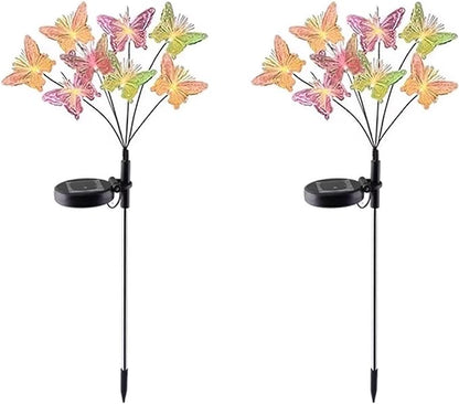Waterproof Solar Pathway Lights, Solar Flowers Decorative Lights for Garden Patio Porch Flower Bed Decorations, Housewarming Gifts
