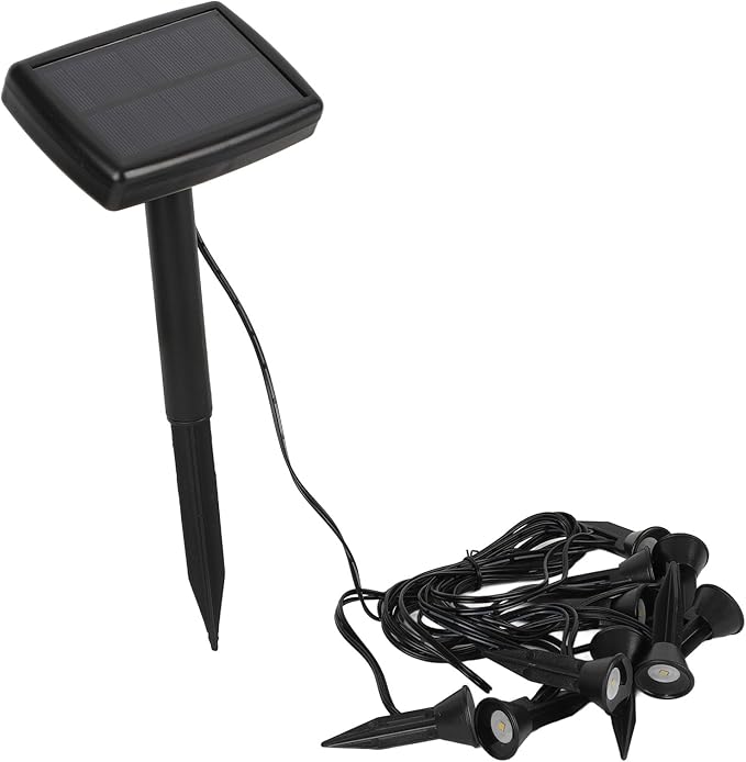 Sorandy Solar Pathway Lights, Landscape Lights with 10, Decorative Solar Garden Stake, 8‑10 Hours Lighting Up for Lawn, Patio, Yard, Driveway, Swimming Pool (Warm Light)