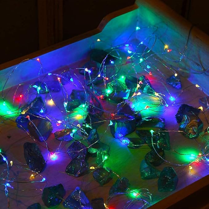 2 Pack Solar Powered Fairy String Lights Outdoor Waterproof 8 Modes Twinkle Christmas Decorations Lights, Each | Lumora