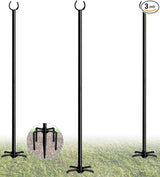 10FT String Light Pole Stand | Outdoor String Lights Hanging, Use for Backyard, Garden, Patio, Party, Festival | Lumora