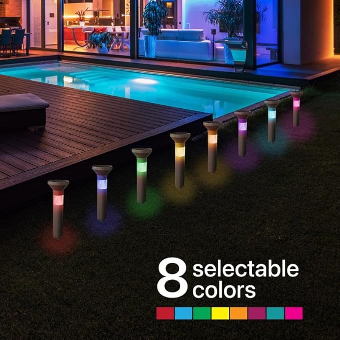 Feit Electric OneSync Oil Rubbed Bronze Bronze Solar Powered 40 W LED Bollard Light 1 pk