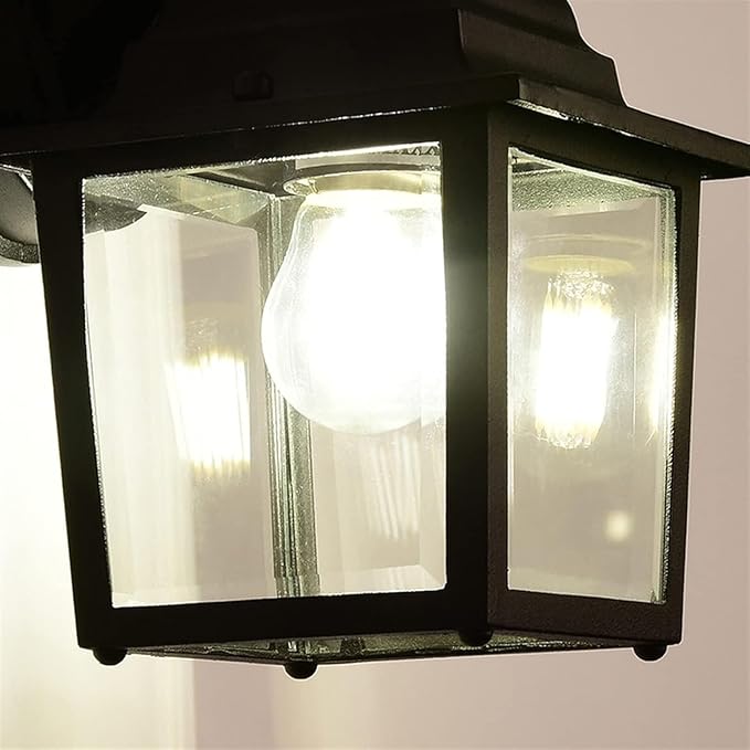 Outdoor Lamp Post Light Wall LED Outdoor Mounted Porch Retro Wall Light Black Rustic Loft Antique Wall Lamp Edison | Lumora