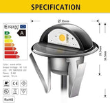 Recessed LED Deck Lighting Kits DC12V Low Voltage F1.38 Waterproof IP 65，In Ground Lights for | Lumora