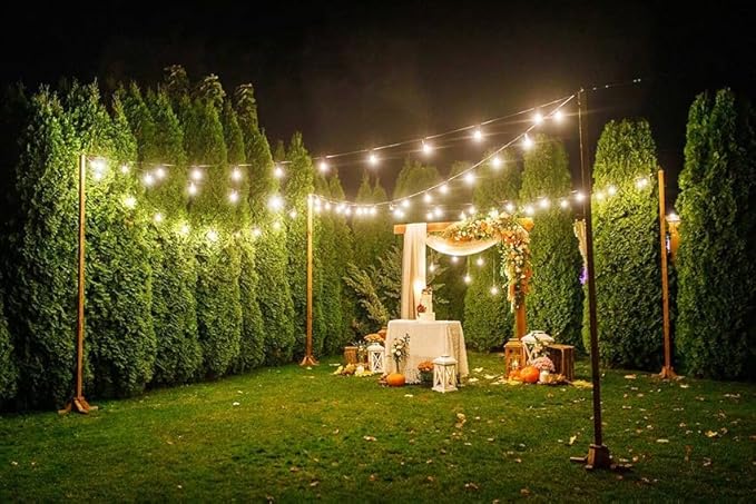 Afirst 20ft 20-Light Dimmable Edison String Lights, Waterproof Outdoor Patio Lights with Real Glass Bulbs (2 Extra | Lumora
