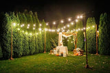 Afirst 20ft 20-Light Dimmable Edison String Lights, Waterproof Outdoor Patio Lights with Real Glass Bulbs (2 Extra | Lumora